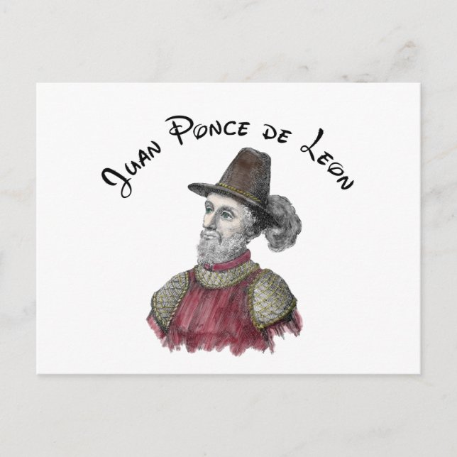 cartão postal de Ponce de Leon (Frente)