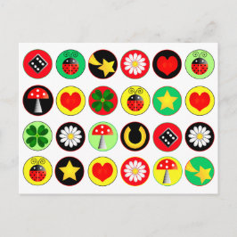 CARTÃO POSTAL DE PONTOS DE SORTE