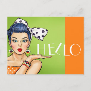 Cartão postal de pop Art 2 Vazio traseiro