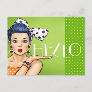 Cartão postal de pop Art 3 Vazio traseiro