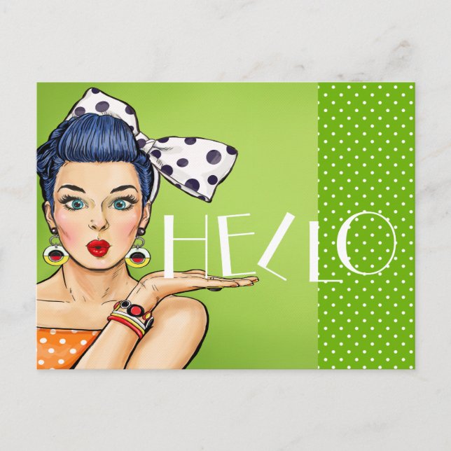 Cartão postal de pop Art 3 Vazio traseiro (Frente)