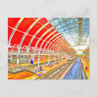 Cartão postal de Pop de Arte da Estação Paddington