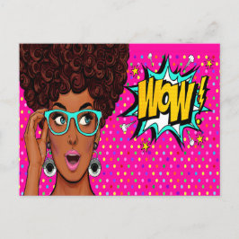 Cartão postal de Pop de Arte WOW