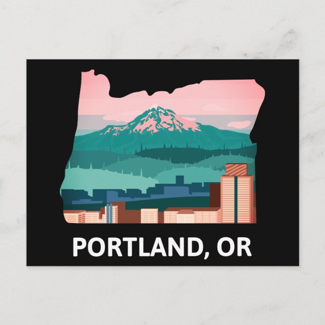 Cartão Postal de Portland (Frente)