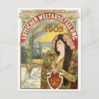 Cartão postal de pôster de anúncio vintage