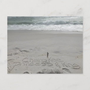 Cartão postal de praia