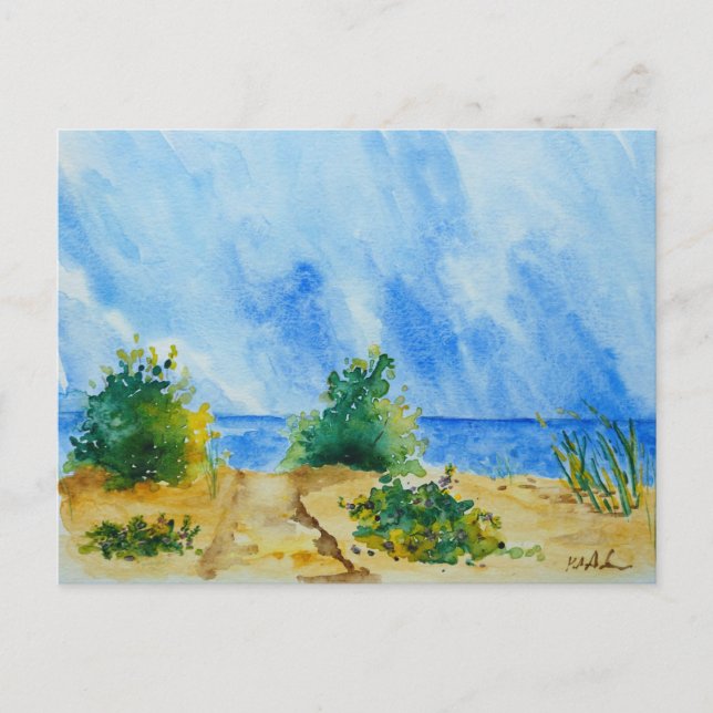 cartão postal de praia (Frente)