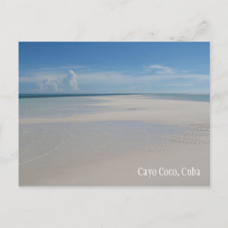 Cartão postal de praia Cayo Coco Cuba