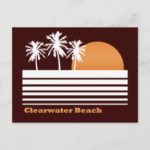 Cartão postal de praia de Clearwater