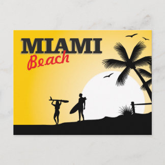 Cartão postal de praia em Miami