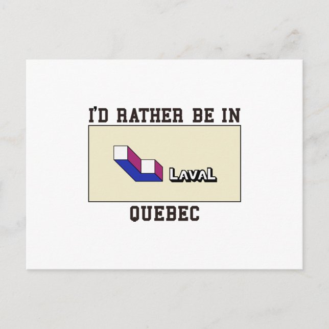 Cartão Postal De preferência em Laval (Frente)
