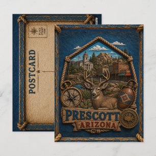 Cartão Postal de Prescott Arizona Viagem Vintage
