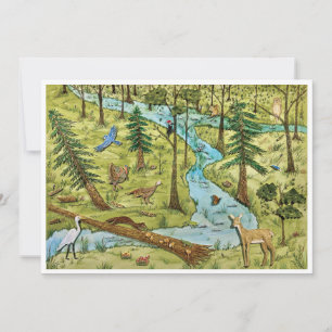 Cartão postal de preservação da natureza