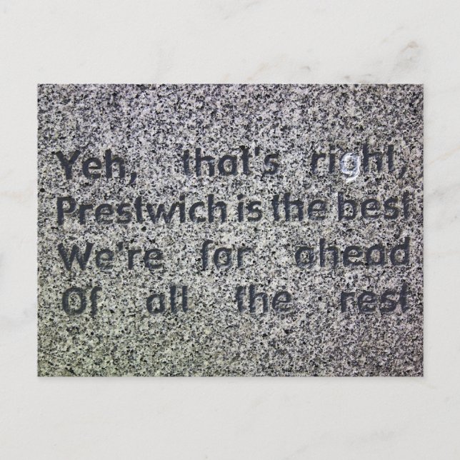 Cartão postal de Prestwich (Frente)