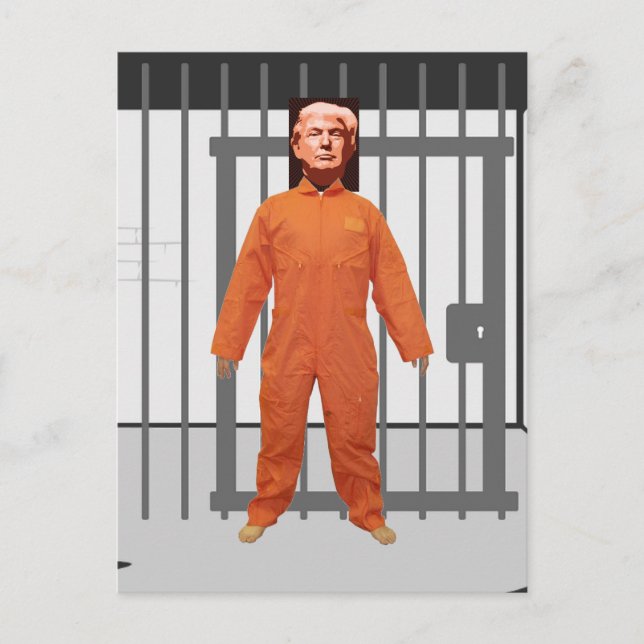 Cartão postal de prisioneiro Trump (Frente)