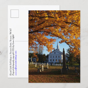 Cartão postal de queda de Ouro / Igreja e Cemité