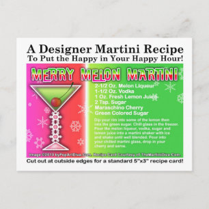 Cartão postal de recebimento da Martini de Natal d