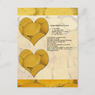 Cartão postal de recebimento de pão de laranja