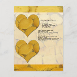 Cartão postal de recebimento de pão de laranja