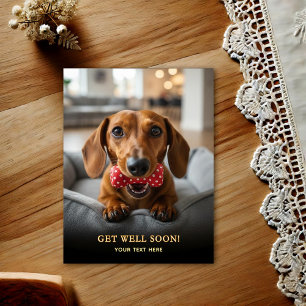Cartão postal de recuperação com Dachshund Adoráve