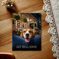 Cartão postal de recuperação de Beagle Fofo