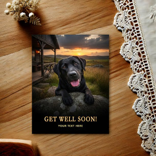 Cartão postal de recuperação Labrador Retriever 