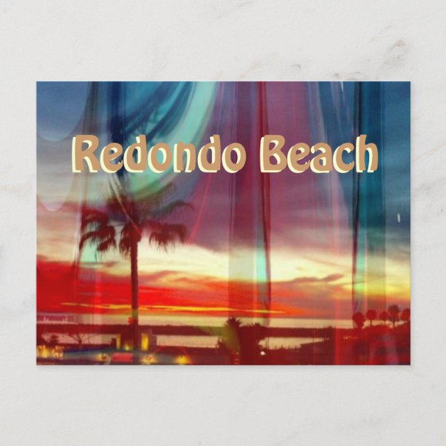 Cartão postal de Redondo Beach Sunset espetacular (Frente)