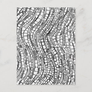 Cartão postal de retângulos geométricos abstratos