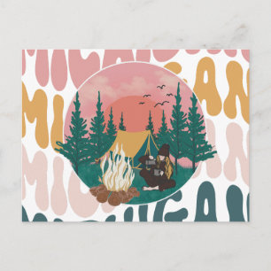 Cartão Postal de Retiro Selvagem de Michigan