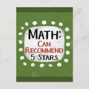 Cartão postal de Revisão de Matemática 5 Estrelas