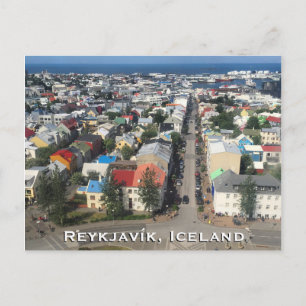 Cartão postal de Reykjavík, Islândia