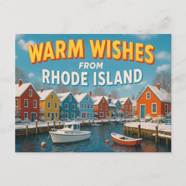 Cartão postal de RHODE ISLAND (Frente)