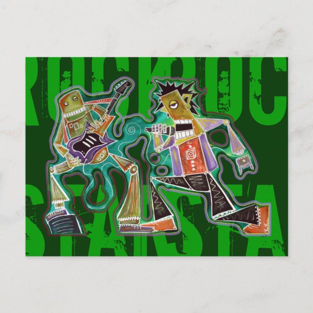 Cartão Postal de Rock Star (Frente)