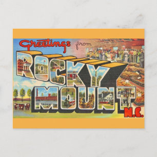 Cartão postal de Rocky Mount NC