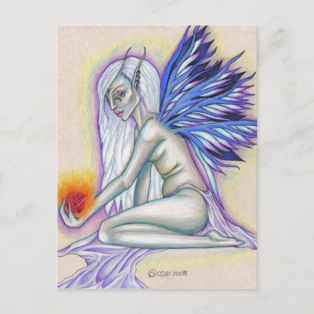 Cartão postal de Rosa rápido (Frente)