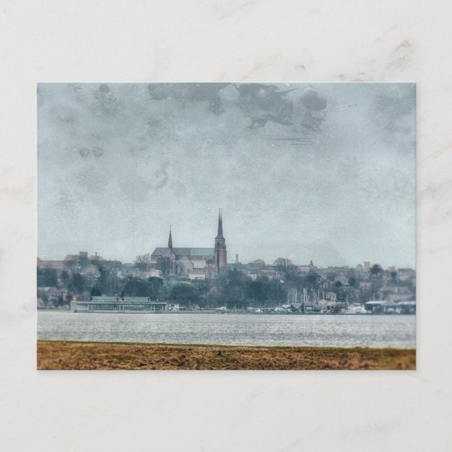 Cartão postal de Roskilde, Dinamarca (Frente)
