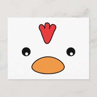 Cartão Postal de Rosto de Frango