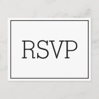 Cartão postal de RSVP Básico