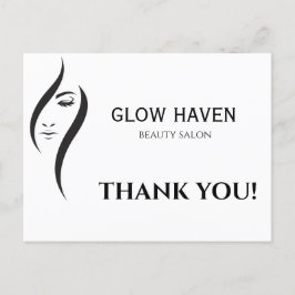 Cartão Postal de Salão de Beleza Simples Minimalis