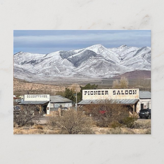 Cartão postal de saloon Pioneer (Frente)