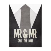 Cartão postal de salvar a data de traje retrô Sr &