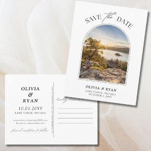 Cartão postal de Salve a Data do Lago Tahoe para C