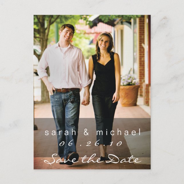 Cartão Postal de Salve a Data Foto 02 (Frente)