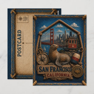 Cartão Postal de São Francisco Califórnia Viagem V