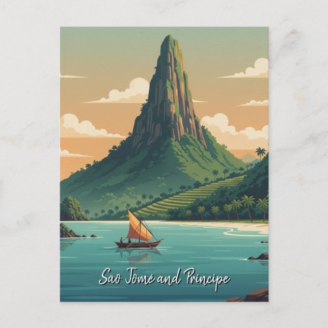 Cartão postal de São Tomé e Príncipe (Frente)