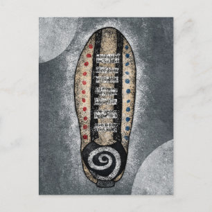 Cartão Postal de Sapato de Boliche