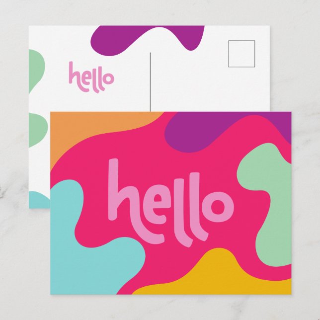 cartão postal de saudação (Frente/Verso)