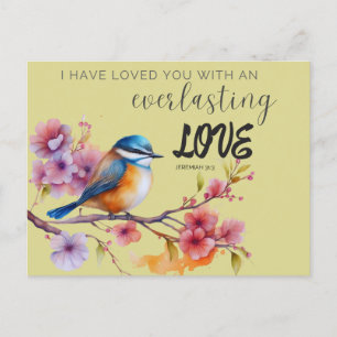 Cartão Postal de Saudação das Escrituras Amor Eter