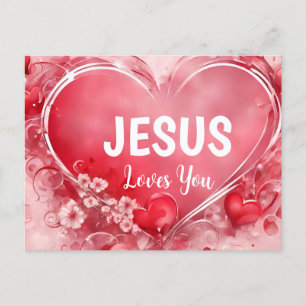 Cartão Postal de Saudação das Escrituras Jesus Te