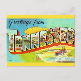 Cartão postal de saudação do Tennessee antigo